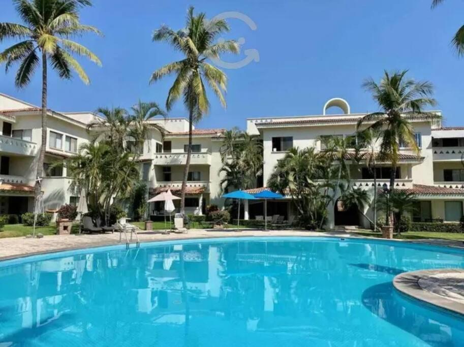 Hermoso Apartamento En Manzanillo Con Alberca Y Cancha De Tenis, Ideal Para Relajarse Y Disfrutar De Una Escapada Tranquila En El Paraiso Tropical Exterior foto